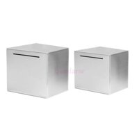 Bdw Safe Piggy Bank được làm bằng hộp an toàn bằng thép không gỉ Tiết kiệm tiền Ngân hàng cho trẻ em Chỉ có thể cứu được con heo đất mà Canno