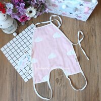 Bé 100% Cotton Vải Xô Áo Yếm Trẻ Sơ Sinh Khăn Quấn Bụng Bé Sáu Lớp Nấm Áo Yếm Mùa Hè Treo Chân Bảo Vệ Bụng Lớn Áo Yếm