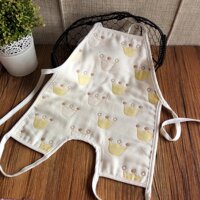 Bé 100% Cotton Vải Xô Áo Yếm Trẻ Sơ Sinh Khăn Quấn Bụng Bé Sáu Lớp Nấm Áo Yếm Mùa Hè Treo Chân Bảo Vệ Bụng Lớn Áo Yếm