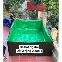 Bể bạt bộ đội 2x2x1 + 2x1.5x1 +2x1x1 Bể bạt, bể bạc nuôi Ốc, Ếch, Lươn, Cá. Rắn