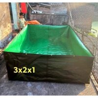 Bể Bạt Xanh Bộ Đội Hàn Quốc(3x2x1) Đủ Kích thước. nuôi ốc .ếch .cá.dế. giun…vvvvvv