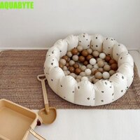 Bể bơi bơm hơi AQUABYTE, Hàng rào hố bóng cho bé PVC ô liu, Hình cánh hoa gấu có thể gập lại Phong cách Hàn Quốc Bồn tắm nước chơi Bồn tắm cho thú cưng