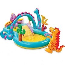 Bể bơi cầu trượt vườn khủng long Intex 57135