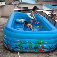 Bể bơi cho bé 1m5. 2m1.1m8 (Hàng Cao Cấp Chính Hãng) TẶNG BƠM ĐIỆN. bể bơi phao trẻ em