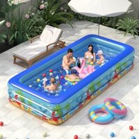 Bể bơi cho bé 3 tầng loại 3M, 2M6, 2m1 và 1m8,1M5 ... Phao hồ bơi 3 tầng, đáy 2 lớp, chống trượt, An toàn