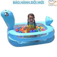 Bể bơi cho bé hình thú Chọn cỡ kiểu hồ phao bơm hơi gấp gọn hoặc làm nhà bóng trong nhà mã 50034