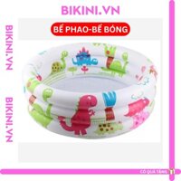 Bể bơi cho bé hình tròn ,loại hồ phao bơm hơi gấp gọn chơi trong nhà, bể bóng cho bé BIKINI.VN