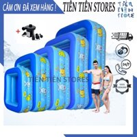 Bể bơi cho bé, hồ bơi trẻ em loại dày hình chữ nhật tặng keo vá 1m1, 1m3, 1m5,  2 tầng, 3 tầng TIÊN TIÊN STORE 3