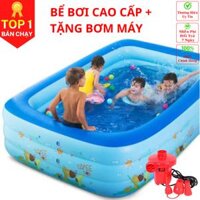 Bể bơi cho bé, ho boi tre em loại dày hình chữ nhật 1m2, 1m3, 1m5, 1m8, 2m1  2 tầng, 3 tầng, Bể Bơi Phao Bơi Trong Nhà 3 Tầng Cho Trẻ Em, Hồ Bơi Tắm Cho Bé Dày Dặn, Bể bơi cho bé, Ho boi tre em - dododios - Bể bơi 3 tầng dài 1,8m Tặng Bơm Điệm