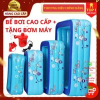 Bể bơi cho bé, ho boi tre em loại dày hình chữ nhật 1m2, 1m3, 1m5, 1m8, 2m1  2 tầng, 3 tầng, Bể Bơi Phao Bơi Trong Nhà 3 Tầng Cho Trẻ Em, Hồ Bơi Tắm Cho Bé Dày Dặn, Bể bơi cho bé, Ho boi tre em - dododios - Bể bơi dài 1,5m Tặng Bơm Điệm