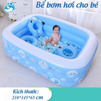 Bể bơi cỡ lớn 3m khổng lồ, Bể bơi 2m9 - 3m66 Cỡ Lớn 3 Tầng Tặng Kèm Bơm Điện Clevermart mẫu 2021 - Bể 2m1
