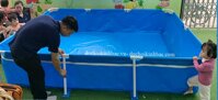 Bể bơi di động khung kim loại 6*4*1.2m