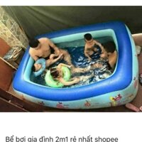 Bể bơi gia đình 2m1 rẻ nhất shoppee 2tang