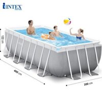 Bể bơi gia đình khung kim loại 4mx2m INTEX 26790