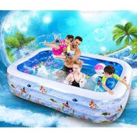 Bể bơi, hồ bơi cho bé - SUMMER 2022 - đầy đủ kích thước, sử dụng bơm điện 2 chiều có tặng kèm