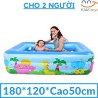 Bể bơi hồ bơi cho trẻ em bé (175x125xCao55cm) be boi ho boi phao boi cho tre em be