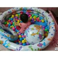 Bể bơi kèm phao và bóng cho bé