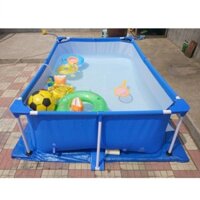 Bể Bơi Khung Kim Loại 2.21m x 1.50m x 43cm  Bestway 56401 QUÀ  ( phao tròn , 1 bóng, bộ vá dự phòng )