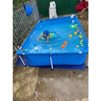 Bể bơi khung kim loại 2.21m x 1.50m x 43cm, hồ bơi trẻ em,RẺ Vô địch thiên hạ  Best-way 56401+ quà 150k