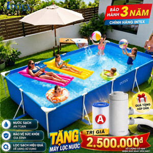 Bể bơi khung kim loại chữ nhật Intex 28273