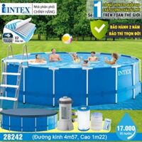 Bể bơi khung kim loại tròn 457х122cm INTEX 28242