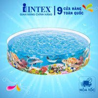 Bể bơi lắp dựng hình đại dương 2m44 Intex 58472