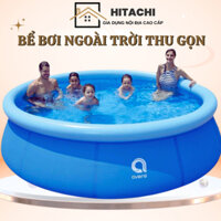 Bể bơi ngoài trời Jilong Avenli, hồ bơi tròn cỡ lớn thu gọn, phao bơi gấp tại nhà