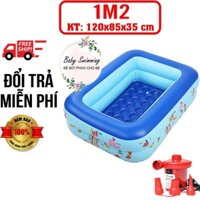 Bể bơi phao 2 tầng cho bé size 1m2 115x85x35cm GD0102