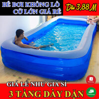 Bể Bơi Phao 2m6 - 3m88 Gia Đình Cỡ Lớn Tặng Kèm Bơm