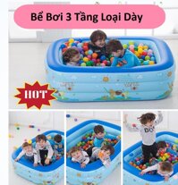 Bể Bơi Phao 3 Tầng 130cm_135cmShop do boi tre em Bể bơi phao trẻ em dày dặn đàn hồi tốt đem đến không gian vui chơi và tắm mát ngay tại nhà cho bé yêu Giảm giá sốc 50% bảo hành 1 đổi 1 bởi LUXURYMALL Mã SP 272