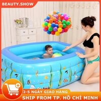 Bể Bơi, Phao Bơi Cỡ Lớn Cho Bé 1m2/1m3/1m5/1m8/2m6 3 Tầng Siêu Rẻ