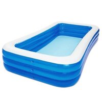 Bể Bơi Phao Bơi gia đình, Hồ Bơi Loại Dày Kích Thước 1m8,2M1,2M6 Cao 3 Tầng Đế Chống Trượt Có Bơm Điện