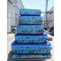 Bể Bơi, Phao BƠI Trong Nhà Cho Bé Dày Dặn Chống Trượt, An toàn 210*135*55 CM (tặng kèm 10 bóng nhựa cao cấp)