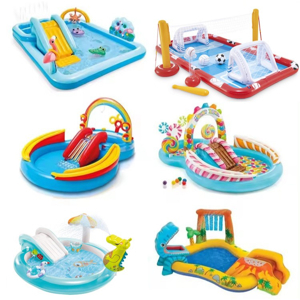 Bể bơi phao cầu trượt có vòi phun mưa Intex 57161