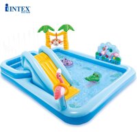 Bể bơi phao cầu trượt có vòi phun mưa INTEX 57161