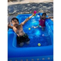 Bể Bơi Phao Cho Bé – 1m8 + 2m1 - 3 Tầng - Có Đáy Chống Trượt.BỂ BƠI CHO BÉ
