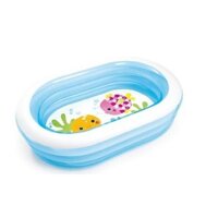 Bể bơi phao cho bé 57482 size to nền cá Dài 163cm, Rộng 107cm, Cao 46cm -giadunghn1a