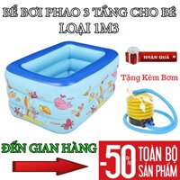 Bể bơi phao cho bé - bể bơi INTEX - BABY PLAZA - Bể 1.3 loại dày