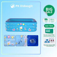 Bể bơi phao cho bé Didooglt-Bể Bơi Mini 3 tầng nhiều kích thước chất liệu cao cấp an toàn dễ sử dụng