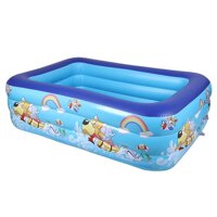 Bể bơi phao cho bé swimming pool KT 15010555cm tặng kèm bơm điện