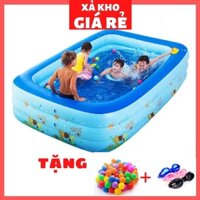 Bể bơi phao cho bé thành cao 3 tầng hồ bơm hơi ❤️Đủ Cỡ❤️ chất liệu dày dặn