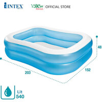 Bể bơi phao chữ nhật dài 2m INTEX 57180