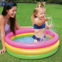 Bể bơi phao mini 3 tầng 86cm đáy bơm hơi INTEX 58924