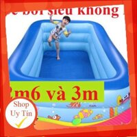 Bể Bơi Phao SIÊU TO- 2m6-3 tầng, 3m-3 tầng TẶNG BỘ VÁ PHAO