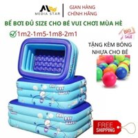 Bể bơi phao tại nhà cho bé, hồ bơi 3 tầng cho bé,hồ bơi mini siêu dày, chống trượt,bảo hành 1 đổi 1 toàn quốc