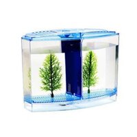 Bể Cá Betta Trong Suốt Có Cỏ Nước Nhựa Lưới Đôi Betta Hộp Cách Ly Betta Hộp Cách Ly