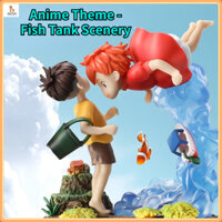 Bể cá cảnh quan / hồ cá nhựa trang trí trang trí / cá bể trang trí kết hợp Hayao Miyazaki hoạt hình anime trang trí