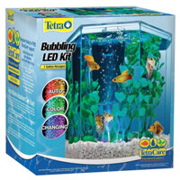 Bể cá cảnh thủy sinh mini Tetra Hexagon Aquarium Kit with LED Bubbler
