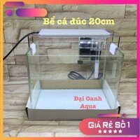 Bể Cá Chữ Nhật 20cm Kính Đúc Bo Góc Đẹp - Bể Cá Mini Dài 20cm