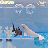 Bể Cá Đại Dương 3.10 Beluga Cá Heo Nổi Cá Mập Động Vật Trang Trí Chìm Đồ Trang Trí Cảnh Quan Nổi Mô Phỏng